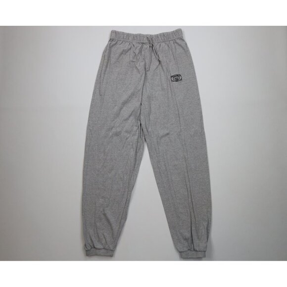 Vintage 90s Hanes Mens Large Lightweight Cotton Sweatpants Joggers Pants Gray - Picture 1 of 11